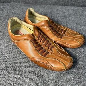 Pikolinos Men Spanish Design Leather Loafer Driving Shoes Brown Size 10